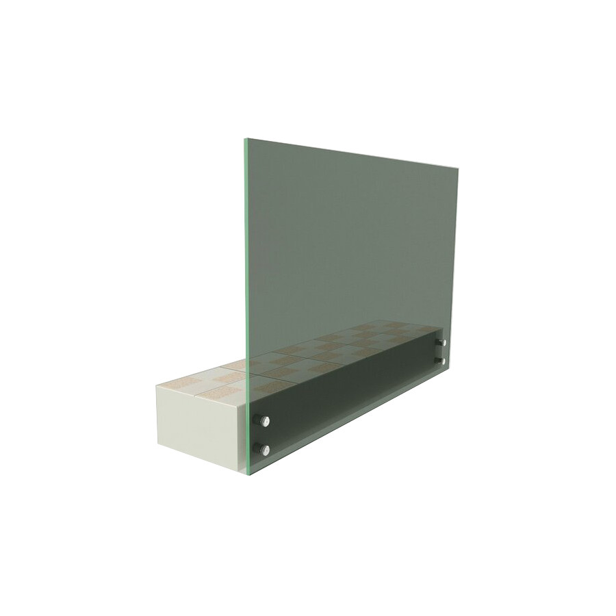 Garde corps sur plot Inox - GLASS LINE P