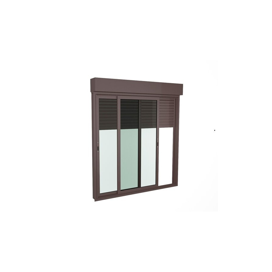 Monobloc -Châssis coulissant 3vantaux + volet roulant